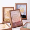 Pedras Naturais de Cristal Cinco Elementos Enfeites para Porta-Retratos Pedra Desmagnetizadora de Cristal Madeira Dourada Água Fogo Terra Pintura Pendurada em Casa Mesa Atacado