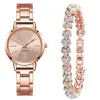 Comercio Exterior Transfronterizo Explosiones Moda Casual Reloj de Correa de Acero para Mujer Balanza Digital Simple Reloj de Cuarzo para Estudiante