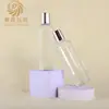 Em Estoque Garrafa de Vidro com Ombro Inclinado 200ml Garrafa para Loção Garrafa para Tônico Garrafa de Água Hidratante para Essência Garrafa Vazia Material de Embalagem