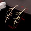 Accesorios DIY Ramas Antiguas Abanicos de Flores Colgante Poroso Colgante Pieza de Flor de Cobre Puro Horquilla Adorno para el Cabello