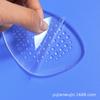 Almohadilla Delantera de PU, Media Almohadilla Delantera para Zapato, Almohadilla Transparente Engrosada Súper Suave de Media Talla, Almohadilla Invisible de Cristal para Sandalias y Tacones Altos de Mujer