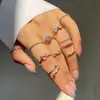 Joyería Nueva para Manos Transfronteriza Estilo Ins Anillo de Mickey Anillo Abierto Multiartejo Conjunto de Anillos Joyería para Mujeres Accesorios
