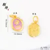 Pingente de Flor Fresca, Moderno e Versátil, Novo Pingente de Rosa Esmaltado Chinês, Pingente Personalizado de Trevo de Quatro Folhas Azul Queimado