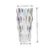 Jarrón de cristal grueso, moderno, simple, creativo, vertical, con forma de diamante, de colores vivos, para sala de estar, arreglos florales, frasco decorativo, adornos para botellas
