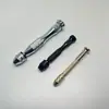 Taladro Manual de Mano Plateado Grande 0.3-3.5mm Modelo Wenwan Juego de Punzón Manual Herramienta Taladro de Mano para Carpintería
