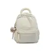 Mochila fofa de cor fufu leite em pó macia, baixa saturação, rosa, refrescante, rejuvenescedora, doce, para viagem, mochila pequena