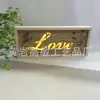 Splint WoodEn Escultura Oca AMOR CASA E Letra Inglesa Estrutura Leve DECORAÇÃO DE CASA Artesanato Presente