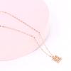 Collares coreanos de nicho de alta gama para mujer, Accesorios de acero de titanio simples y modernos, Venta al por mayor de lujo ligero, Joyería personalizada que no se decolora