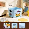 Caja de almacenamiento multifuncional, organizador de escritorio de gran capacidad para snacks y juguetes, cesta de almacenamiento para el hogar en la sala de estar, caja de almacenamiento para artículos varios