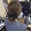 Goma para el pelo con lazo de encaje francés para mujer 2025 Nuevo estilo Goma elástica para el pelo Cuerda para coleta baja Accesorios elegantes para el pelo