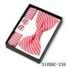 Corbata de moño Estilo Nuevo, Pañuelo Cuadrado, Gemelos Caja de Regalo Set de 3 Piezas, Accesorios de Camisa de Moda para Hombre, Hebilla de Corbata de Moño Multicolor