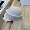 Chapéu Moldado de Feltro de Lã Estilo Socialite para Mulheres, Outono e Inverno, Artístico, Elegante, Estilo de Luxo Leve, Chapéu de Pescador para Passeio de Dama Nobre