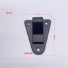 Gancho para plato triangular de plástico clip trasero gancho de perforación accesorios de equipaje de plástico gancho para bolsa de bicicleta bolsa lateral trasera de bicicleta