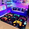 Cyberpunk tapete cartoon jogo máquina impressão sala de estar tapete 3D visual punho sala de e-sports tapete completo