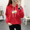 2025 Novo Moletom de Veludo de Inverno Design Feminino Carta com Capuz Moda Tamanho Plus Roupas Femininas Atacado Transfronteiriço