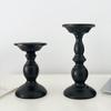 Suporte de vela aromática de ferro retrô preto americano enfeites de casamento atmosfera de mesa de jantar decoração de casa fabricantes de origem