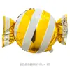 Globos de Papel de Aluminio con Forma de Caramelo Transfronterizos, Decoraciones para Fiestas de Cumpleaños Infantiles, Globos Fotográficos de Caramelo con Rayas y Puntos