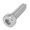 Tornillos Autorroscantes de Acero Inoxidable 304, Cabeza Hexagonal Delgada, Cabeza de Copa Baja, Punta Aguda, Autorroscantes para Madera m2m3m5m6m10