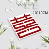 Suministros para Arreglo de Habitación de Boda Pegatina Niño Feliz Pegamento Trasero Estilo Chino Personalidad Romántico Boda Pequeña Personaje Feliz Pegatina para Muebles