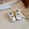 Zapatos de salón sencillos estilo coreano para niñas, boca poco profunda, nuevos para Primavera y Otoño 2026, suela suave, lazo, Mary Jane, estilo princesa, zapatos de cuero de moda