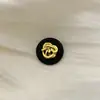 Botón metálico redondo doble estilo francés Chanel estilo socialité botón para ropa hebilla para abrigo de mujer suéter accesorios de joyería
