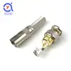 Soldagem serrilhada conector BNC cabeça Q9 agulha de cobre banhada a ouro linha coaxial transmissão de monitoramento de vídeo adaptador de conector BNC