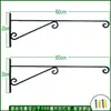 Gancho para Linterna de Trípode de Hierro Forjado Montado en la Pared Soporte para Flores Soporte para Cesta Colgante de Jardín Balcón Soporte de Gancho para Colgar Maceta de Planta Verde