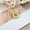 Contas Brancas em Forma de Coração com Preenchimento de Pó Acrílico e Furo Vertical para Caneta DIY Handmade, Corrente de Celular, Acessório de Cabelo, Pingente, Joias com Contas Soltas
