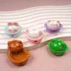 Nuevo Juguete de Comida Artificial de Dibujos Animados Cazuela Resina Accesorios Pequeños Conejo Lindo Cerdo Pegamento de Crema Accesorios para Joyería DIY