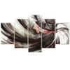 Transfronterizo Amazon Más Vendido Personaje de Anime Naruto Pintura de Cinco Paneles Pintura Colgante Pintura Decorativa Exposición de Cómics Venta al por Mayor