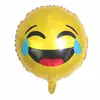 Globos de Caras Sonrientes de 18 pulgadas Transfronterizos, Globos de Papel de Aluminio Emoji, Montaje de Decoración de Cumpleaños, Globos de Papel de Aluminio Emoji