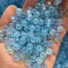 Contas Acrílicas Transparentes Foscas com Furo Reto 6-14mm Contas Plásticas Redondas Acessórios para Brincos Pulseiras Joias Artesanais DIY