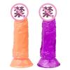 Dildo Artificial Verde Veteado Sin Huevo, Ventosa, Tapón Anal, Dildo, Masturbación Femenina, Inserción en el Cuerpo, Juguete Sexual para Adultos