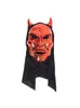 Halloween Amazon Transfronterizo Traje de Máscara de Diablo Rojo Adultos Niños Disfraz de Diablo Disfraz de Escenario