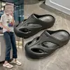 Pantuflas Baotou para Mujer Zapatos con Agujeros Estilo Nuevo de Verano Calzado de Exterior Pantuflas de Moda Antideslizantes Desodorantes EVA Elevados