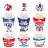 Produtos Novos Transfronteiriços Decoração para Eventos do Dia da Independência dos EUA Adereços Toppers de Bolo para o Dia da Independência Suprimentos de Decoração para Festa