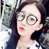 Ulzzang montura redonda retro montura de gafas lisas moda coreana arte rojo de internet espejo plano se puede equipar con miopía mayoreo