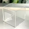 Caja Transparente Acrílica de Colores Vitrina Modelo Portalápices Cubierta Antipolvo Caja de Almacenamiento para Juguetes Hechos a Mano Caja de Zapatos Personalización