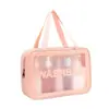 Bolsa de Lavado con Separación Seco y Húmedo Bolsa Cosmética de PVC Translúcido Mate Gran Capacidad Impermeable de Alto Nivel Bolsa de Almacenamiento y Fidelidad