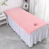 Toalha de Cama para Salão de Beleza com Acabamento nas Bordas, Toalha de Banho, Lençol para Maca de Massagem, Espessa e Absorvente, Pode ser Personalizada com Logo, Toalha para Maca de Terapia com Abertura, Toalha Grande