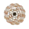 Lustre para Sala de Estar Estilo Francês Arte de Murano Lustre para Sala de Jantar Principal Quarto Lustre Vintage Criativo Atmosférico Lustre de Vidro Âmbar
