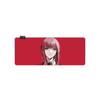 Mousepadchainsaw man maqima rgb anime super grande premium preto gaming escritório teclado mesa pad