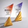 Trofeo de Cristal Creativo de Gama Alta Empleado Excelente Agente de la Compañía Premio de Reunión Anual Trofeo Conmemorativo Grabado Gratuito