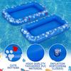 Bote Flutuante Inflável para Cachorro de PVC de Fábrica Bote Flutuante Inflável para Animal de Estimação Bote Flutuante para Cachorro Cama Flutuante Azul Dobrável Suprimentos para Animais de Estimação