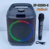 Nuevo Altavoz Bluetooth Portátil de 7 pulgadas para Baile Cuadrado al Aire Libre Audio Portátil Transfronterizo Karaoke