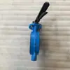 Abrazadera de mango corto personalizada, válvula de mariposa manual tipo clamp-on de hierro fundido con sello suave de línea central, fabricante Tianjin D71X-16Q