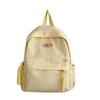 Mochila Escolar Ins Transfronteiriça Mini Simples Xadrez para Meninas Mochila Leve para Mamãe Mochila de Viagem para Maquiagem