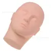 Molde de cabeza de práctica para injerto de pestañas, cabeza de modelo de belleza, cabeza de maniquí para tatuaje facial, bordado, molde de cabeza de maniquí, cabeza de modelo de pestañas