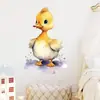 Lindos dibujos animados de pato amarillo autoadhesivos para pared estilo ins decoración de pared de fondo para habitación infantil dormitorio pegatinas BR0478E