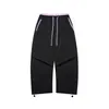 Zetomity Verão Outdoor Estilo Funcional Calça de Trabalho Color Blockada Unissex Calça Casual Solta Calça Paraquedas K3088